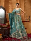 Drs 232 Pure Tissue Embroidery Work Designer Lehenga Choli